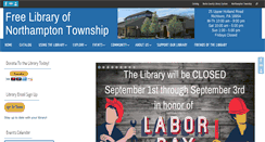 Desktop Screenshot of northamptontownshiplibrary.org